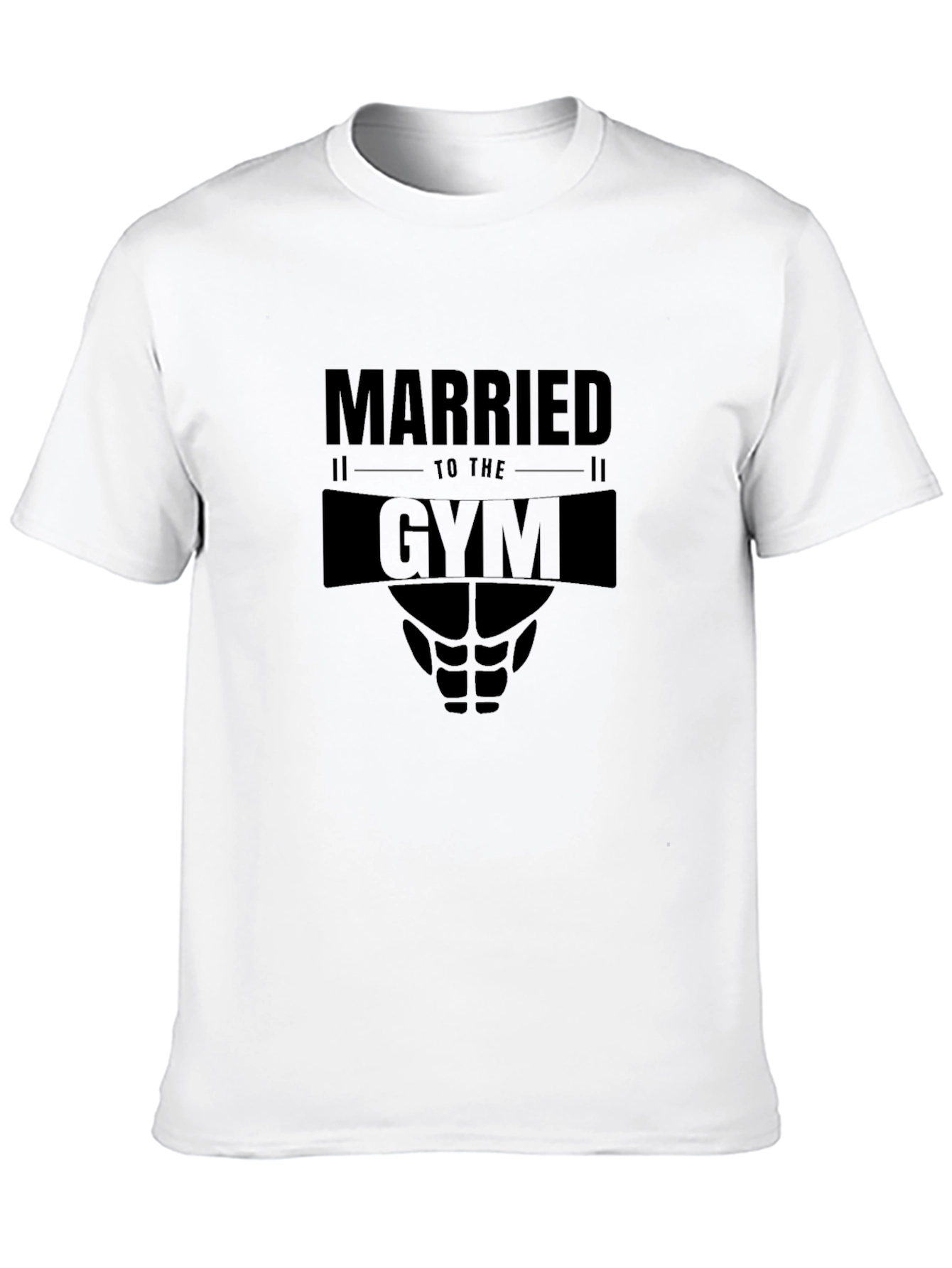 Married To The Gym Black Graphic T-Shirt
