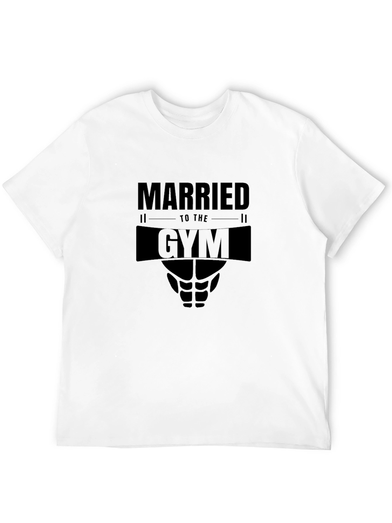 Married To The Gym Black Graphic T-Shirt