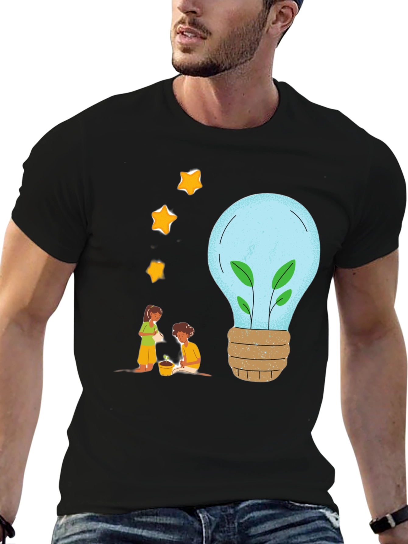 Eco-Friendly Graphic Tee - Plant a Brighter Future