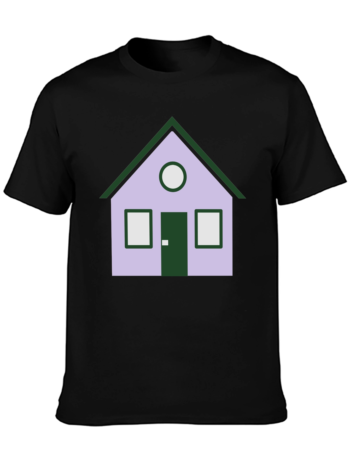 House Graphic Tee - Unique Design Black