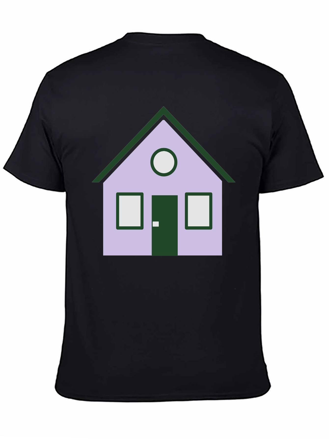 House Graphic Tee - Unique Design Black