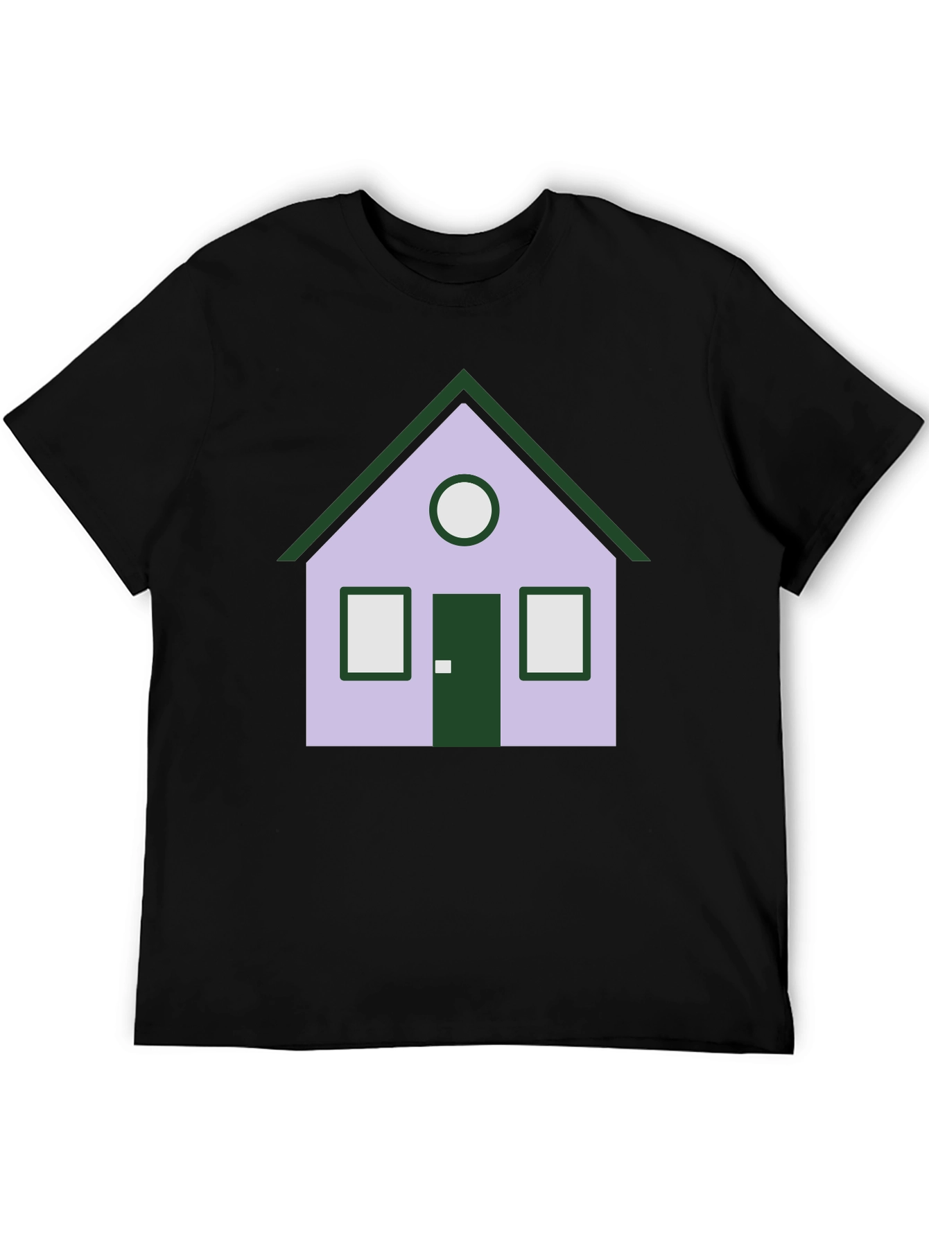 House Graphic Tee - Unique Design Black