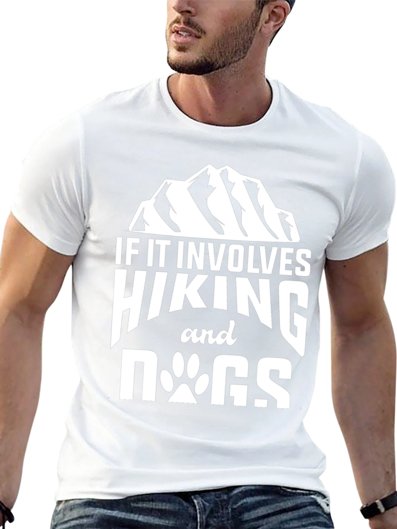 Hiking and Dogs Graphic T-Shirt