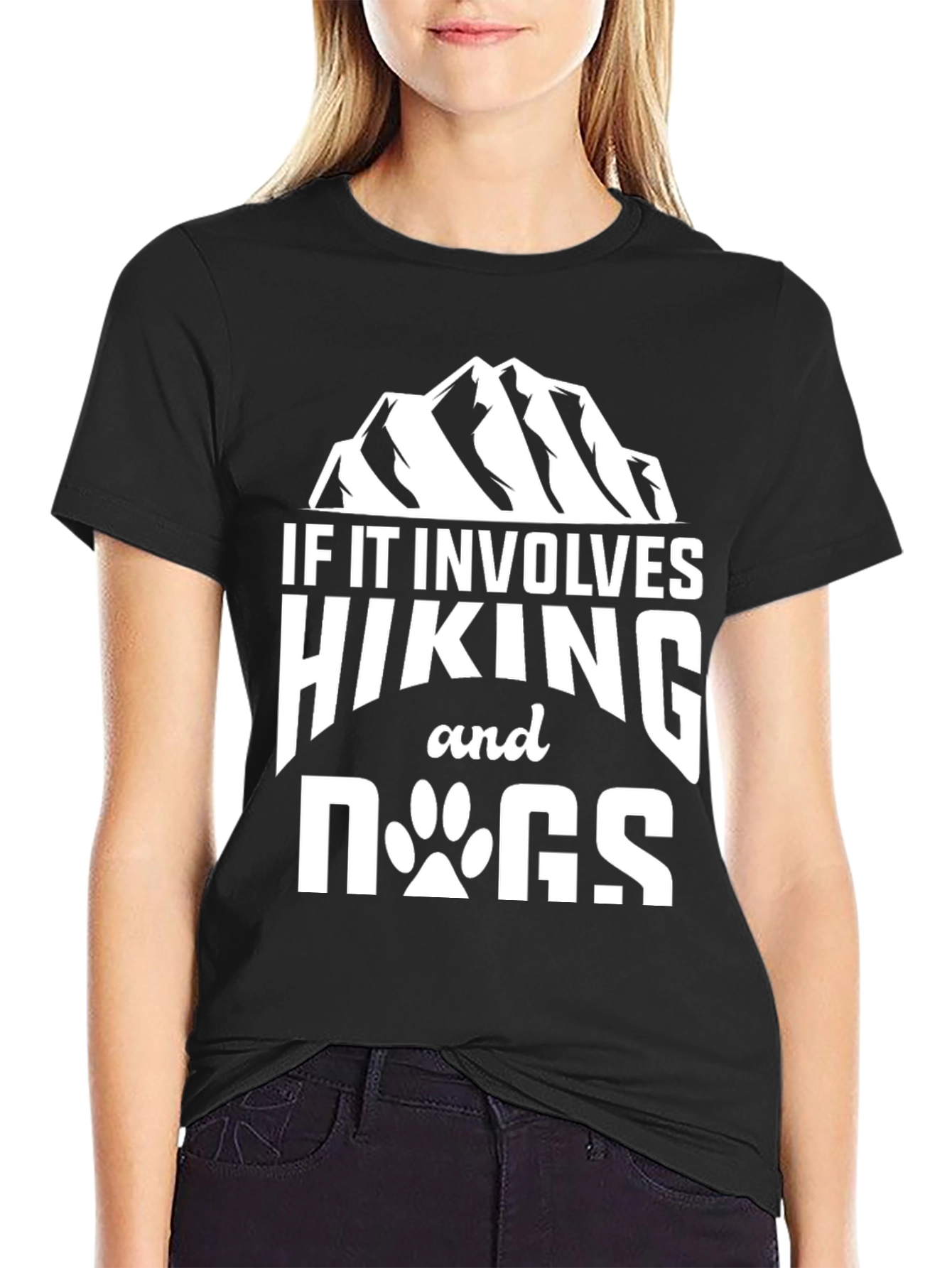 Hiking and Dogs Graphic T-Shirt