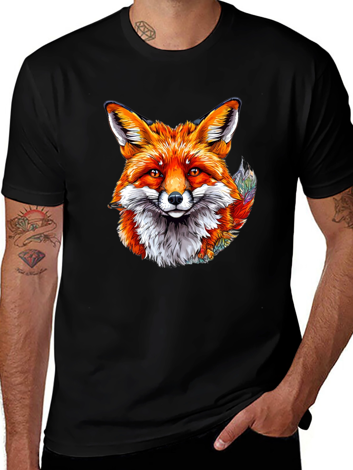Fox Graphic T-Shirt - Cool Animal Design