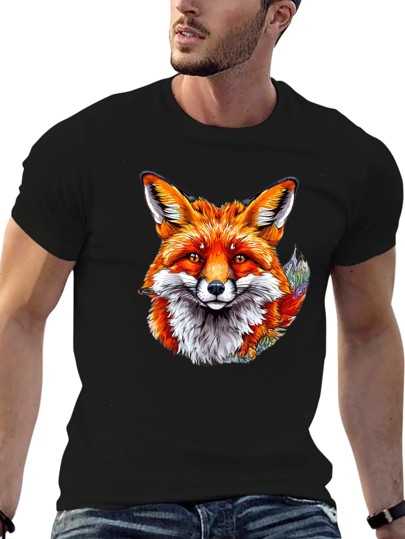 Fox Graphic T-Shirt - Cool Animal Design