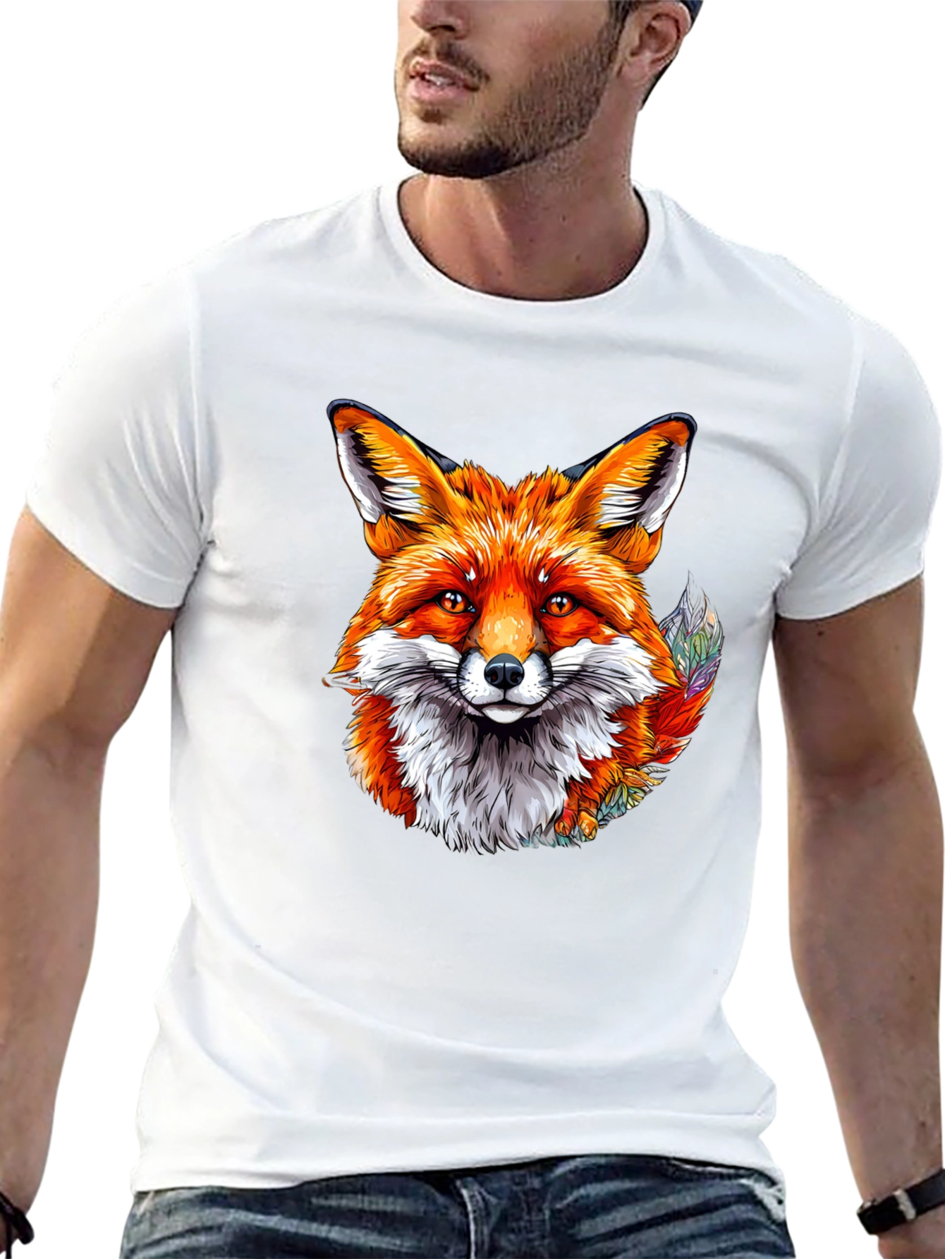 Fox Graphic T-Shirt - Cool Animal Design