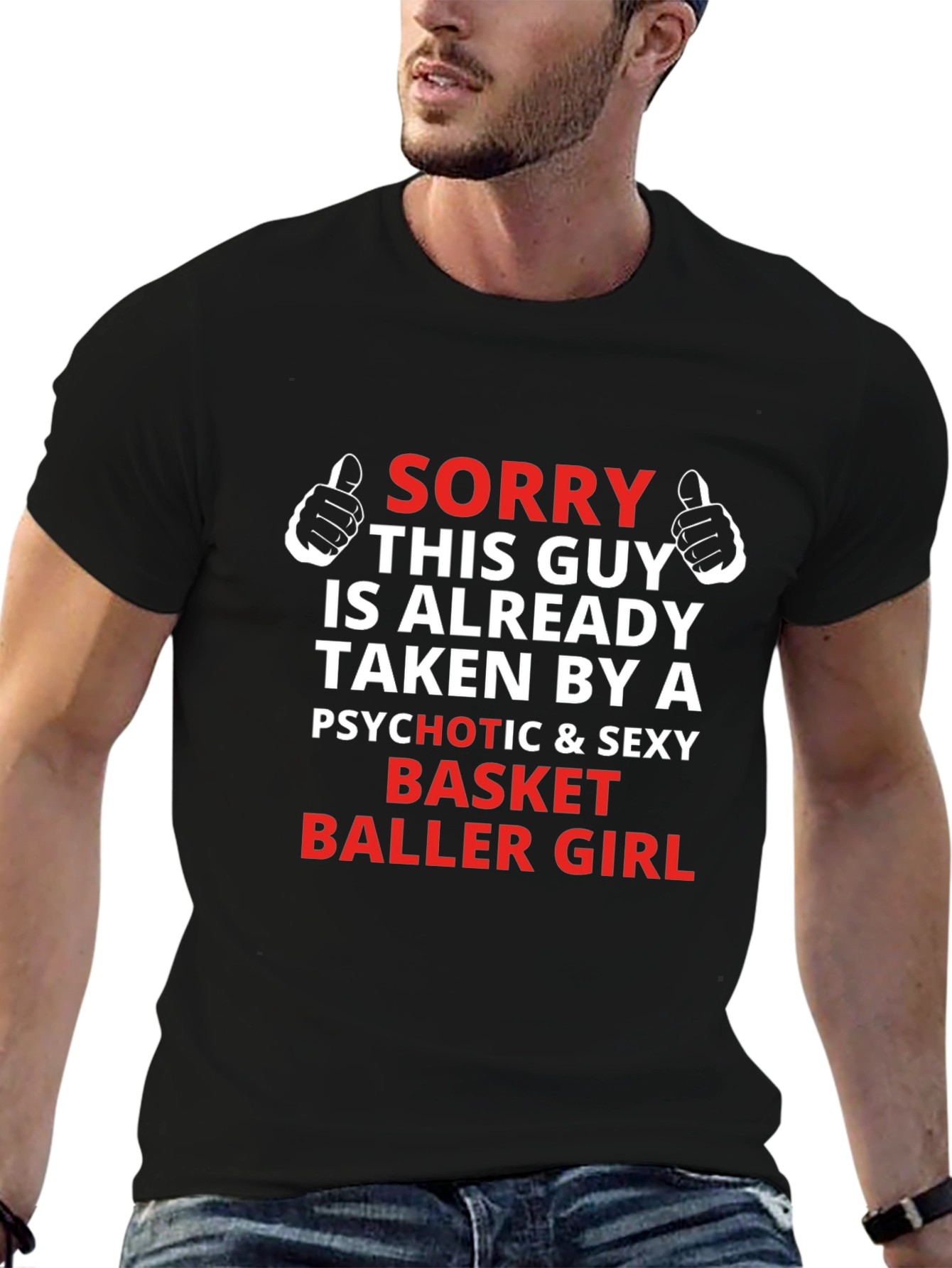 Sorry Taken By Basketball Girl T-Shirt