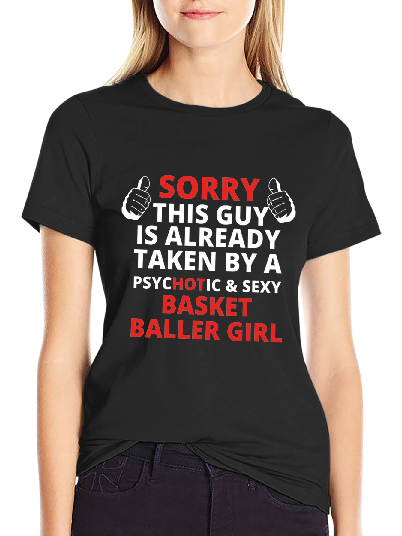 Sorry Taken By Basketball Girl T-Shirt