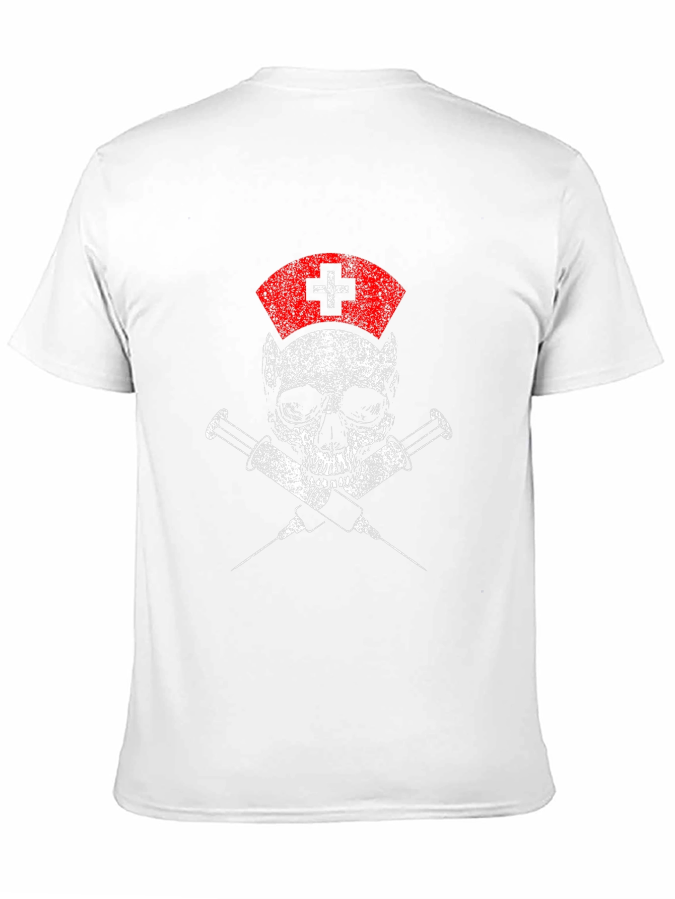 Skull Nurse Graphic T-Shirt