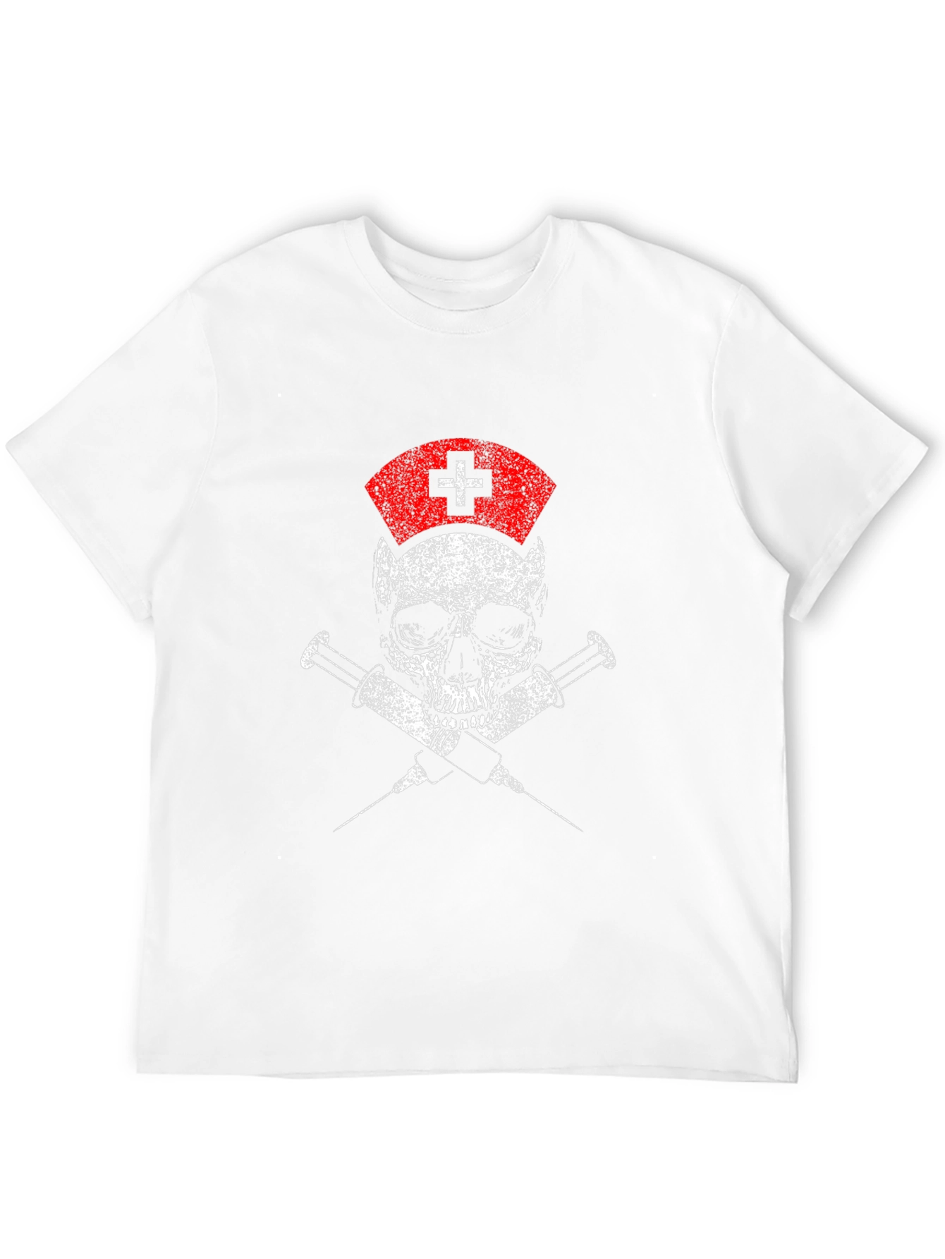 Skull Nurse Graphic T-Shirt