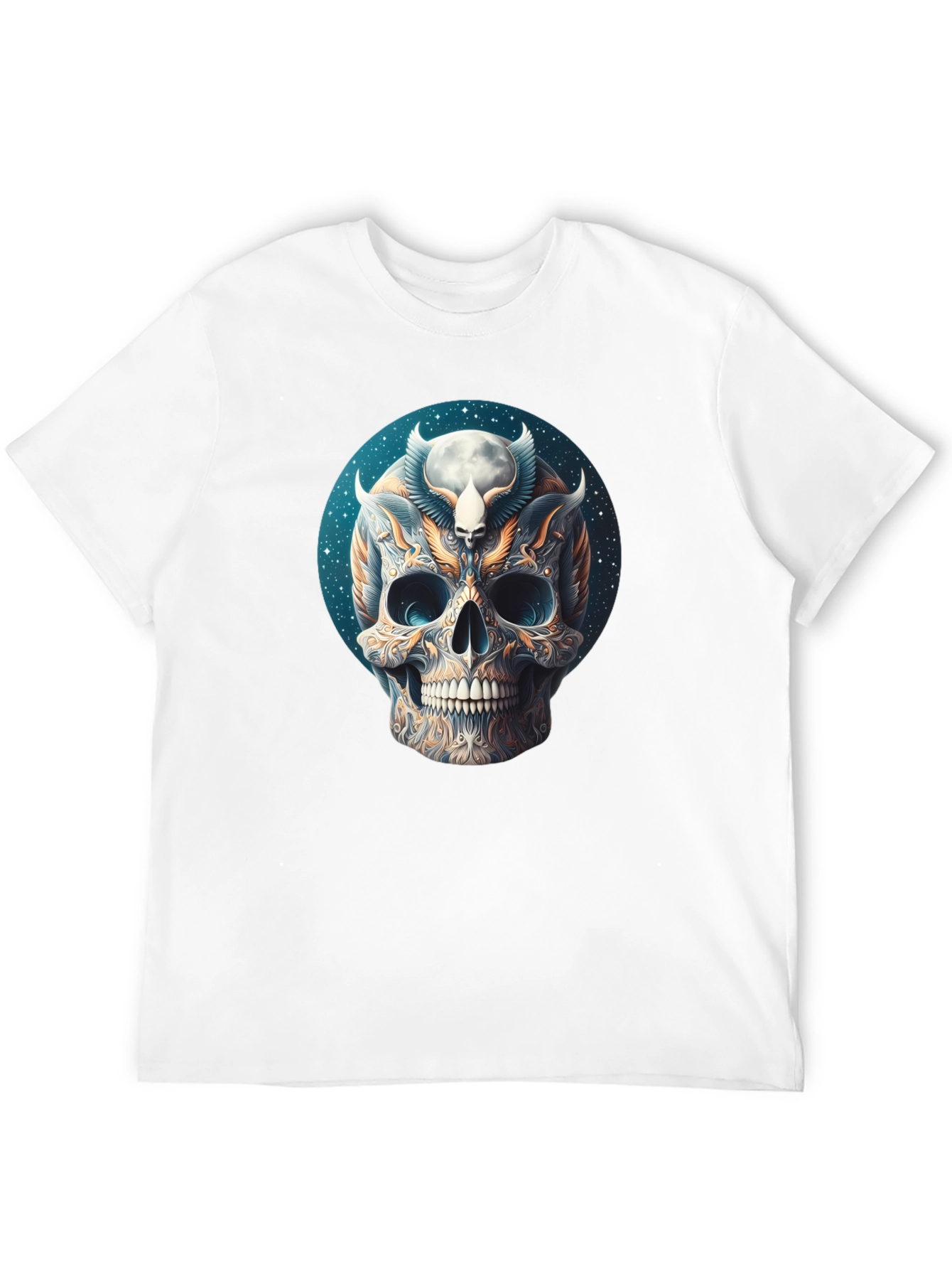 Skull Graphic Tee - Dark Mystical Design