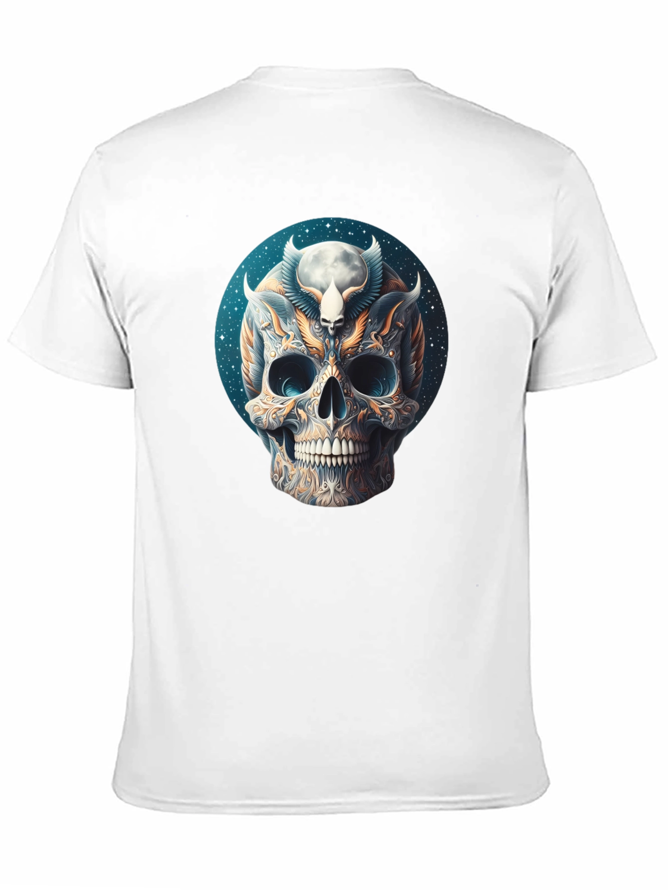 Skull Graphic Tee - Dark Mystical Design