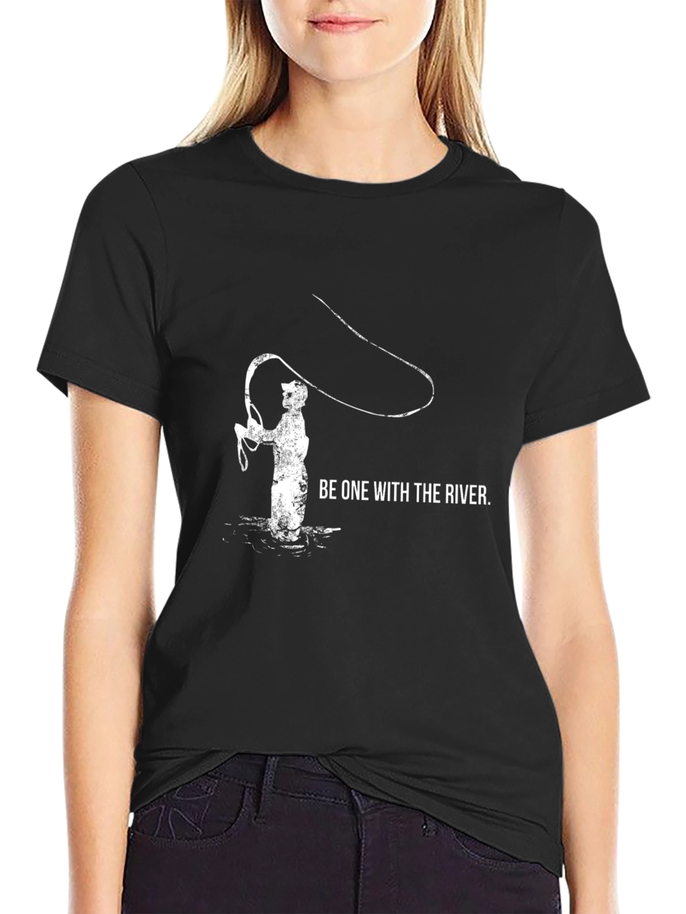 River Angler Black T-Shirt