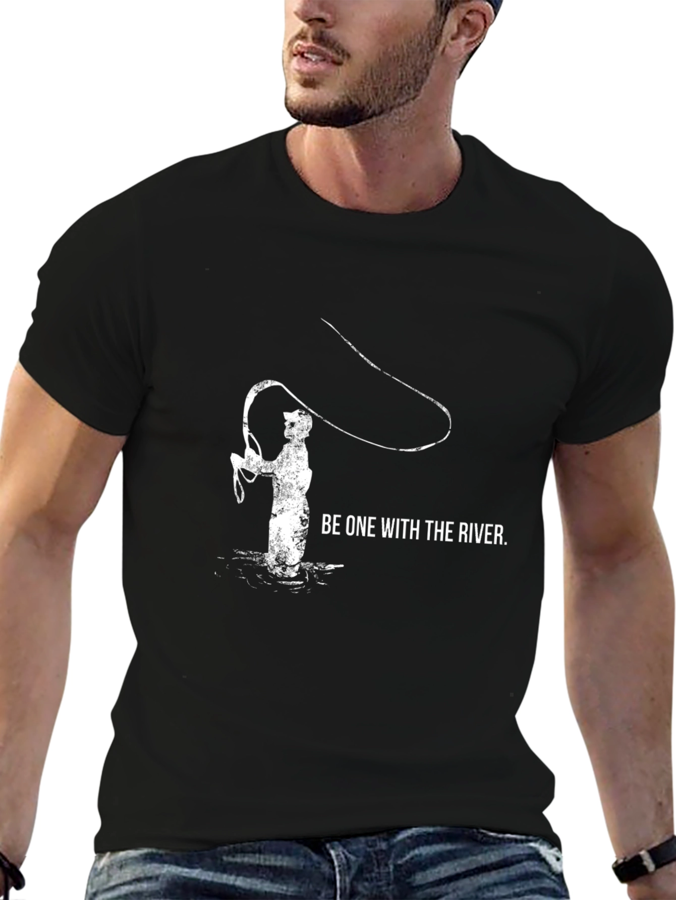 River Angler Black T-Shirt