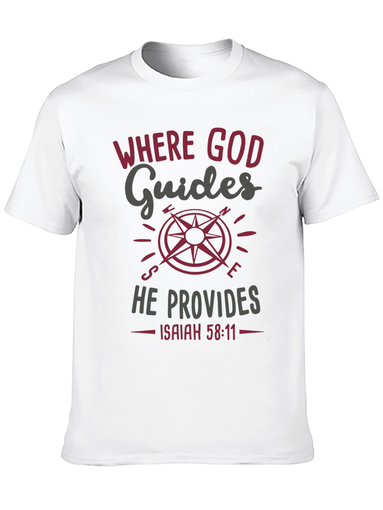 Where God Guides Christian T-Shirt