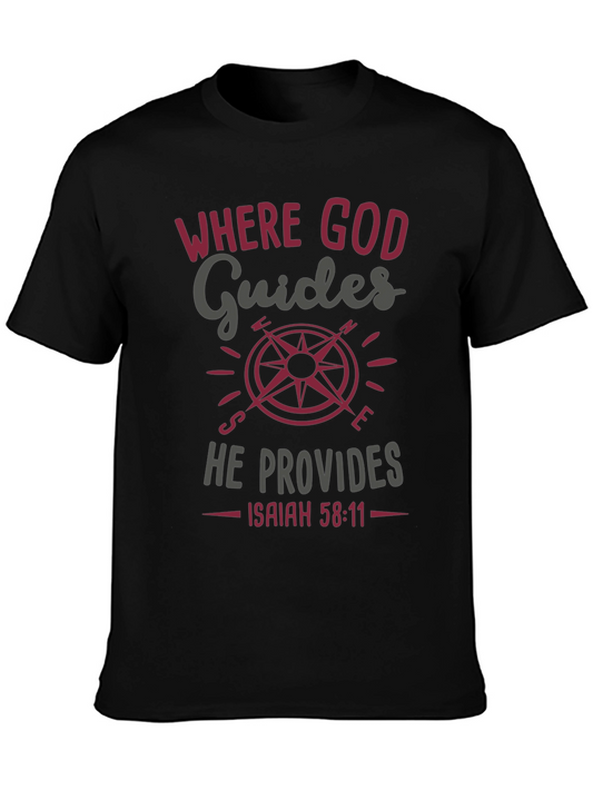 Where God Guides Christian T-Shirt
