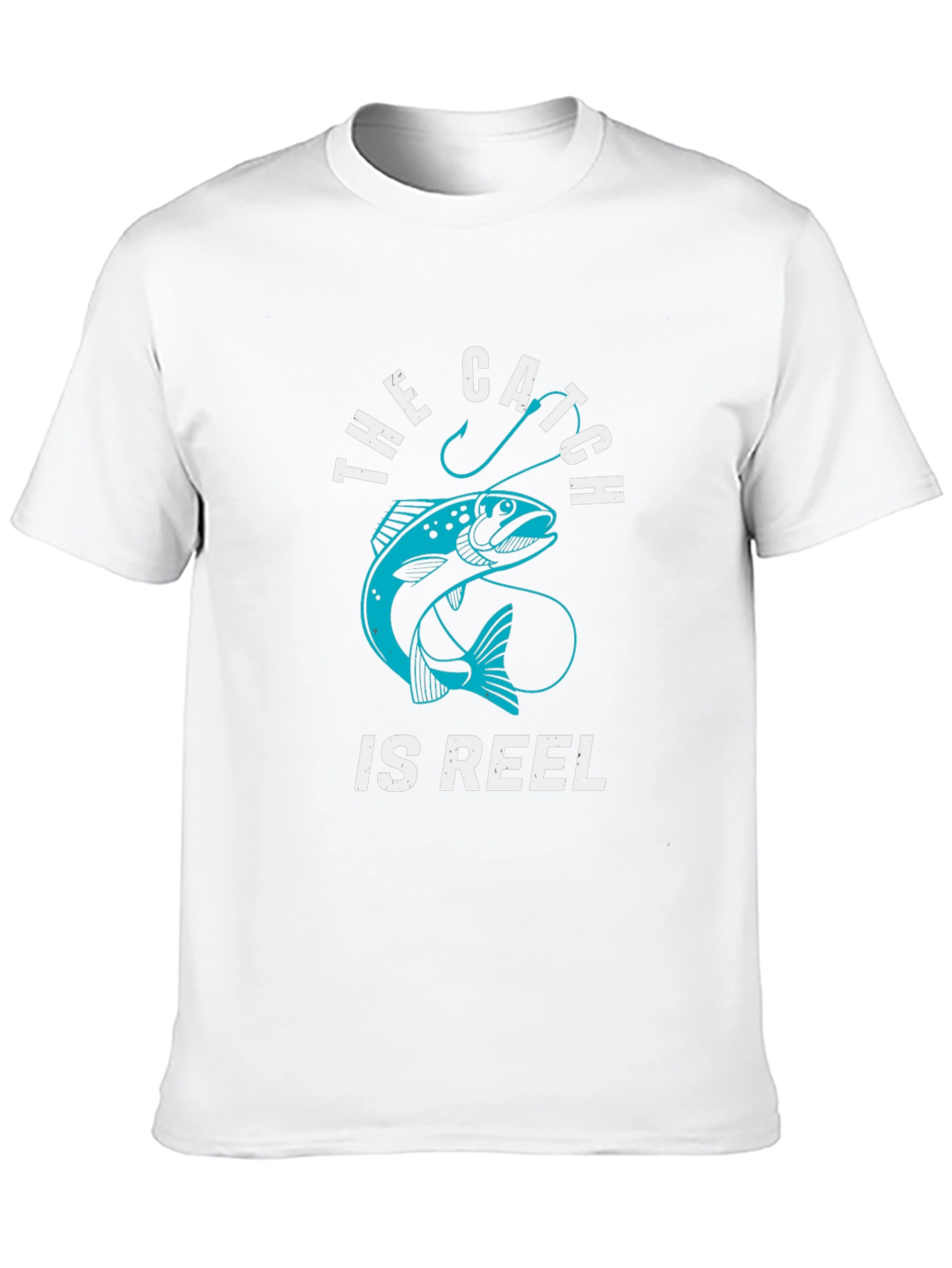 Fishing T-Shirt: The Catch Is Reel - Black