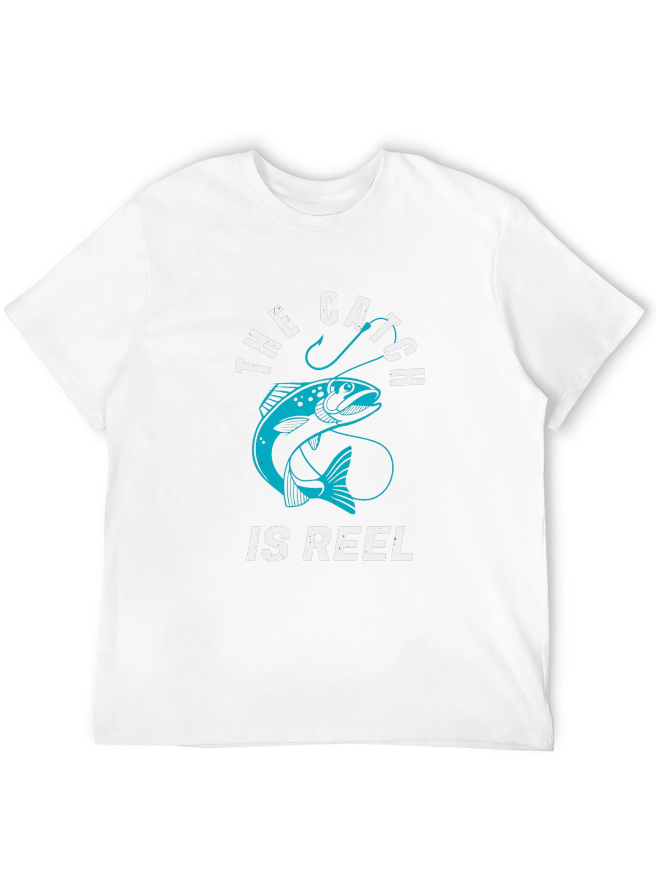 Fishing T-Shirt: The Catch Is Reel - Black