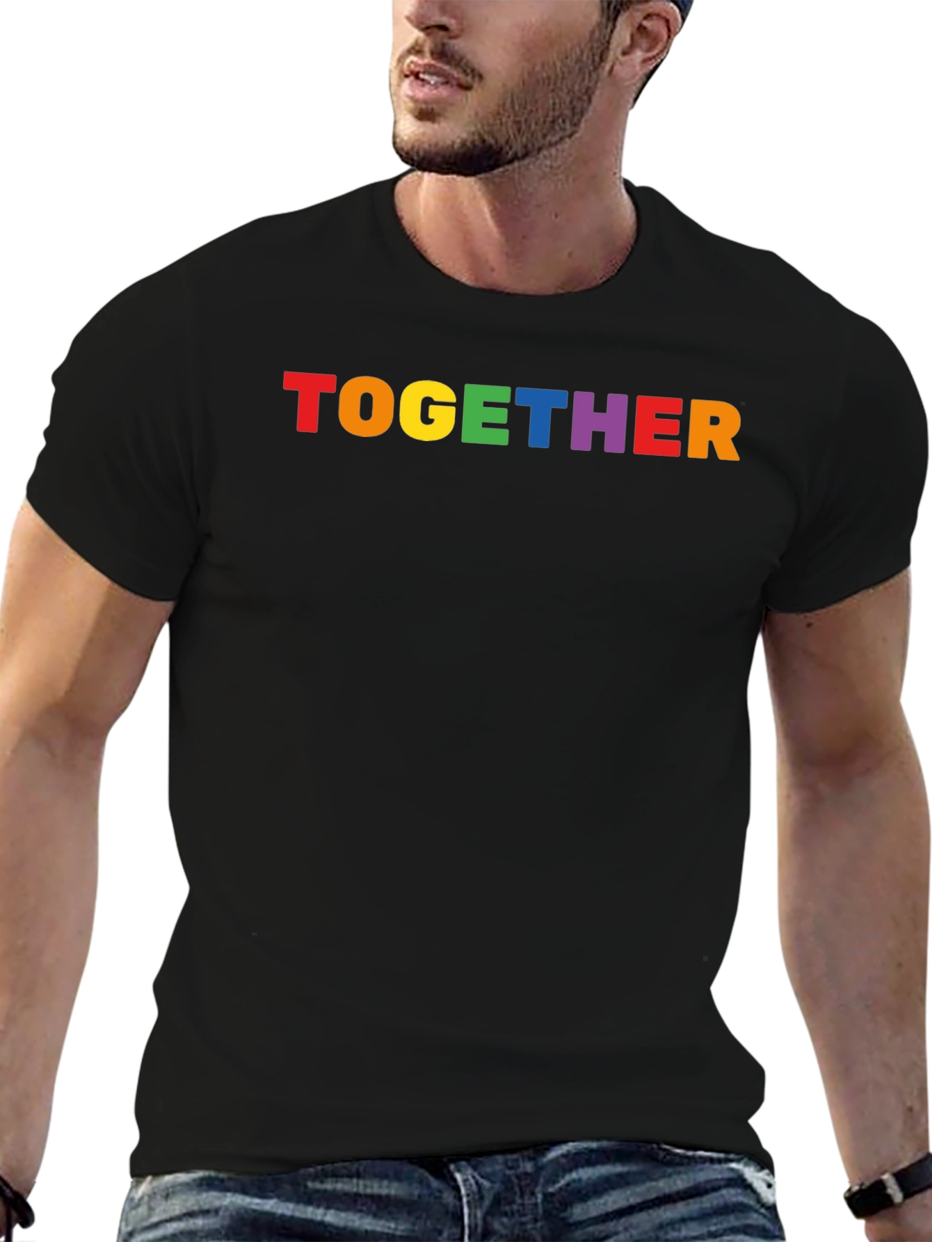 Together Rainbow Pride T-Shirt - Black