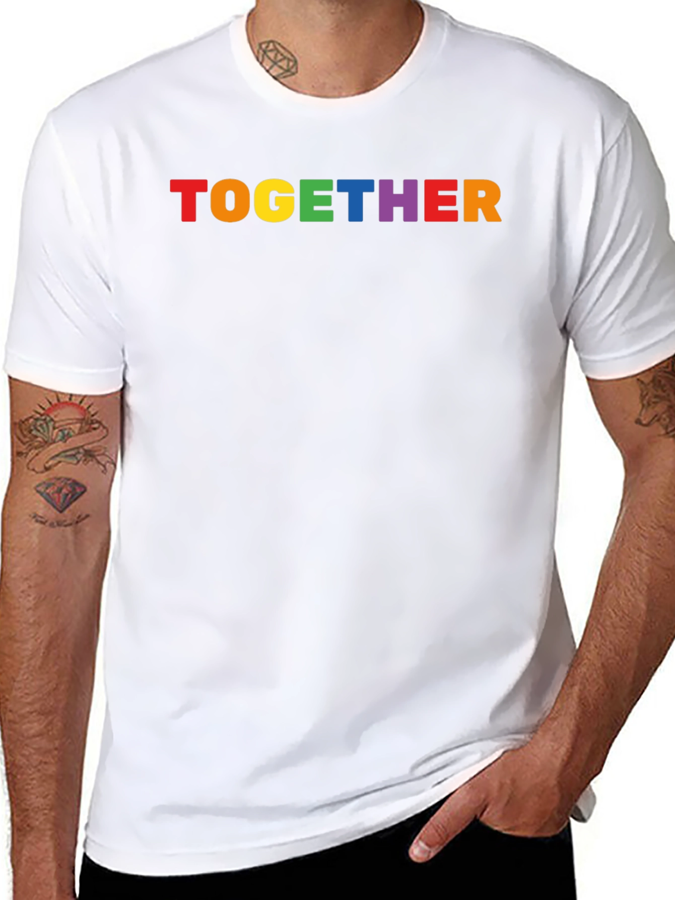 Together Rainbow Pride T-Shirt - Black