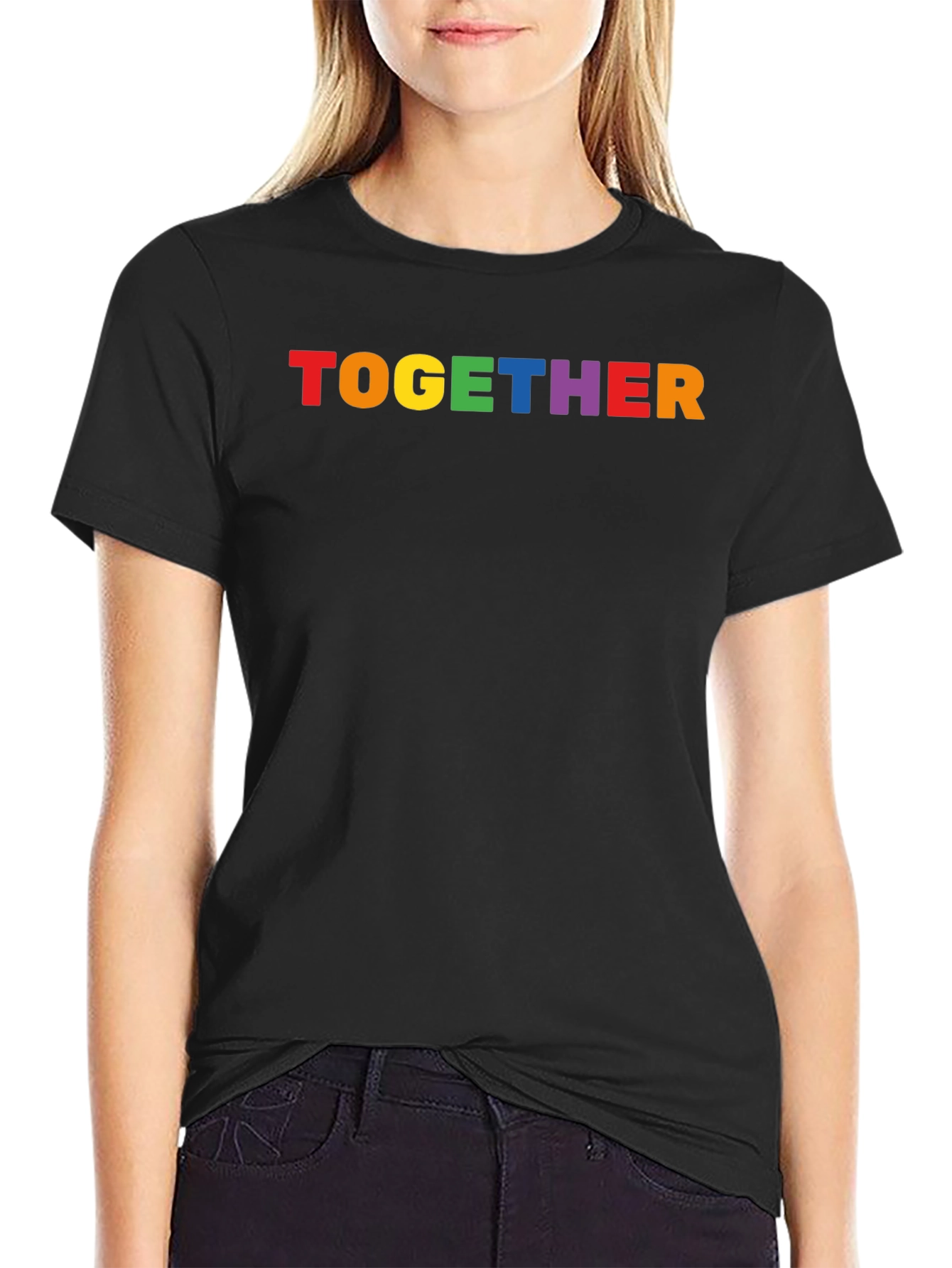 Together Rainbow Pride T-Shirt - Black