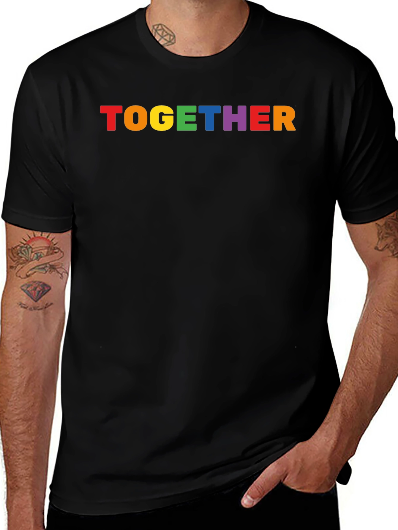 Together Rainbow Pride T-Shirt - Black