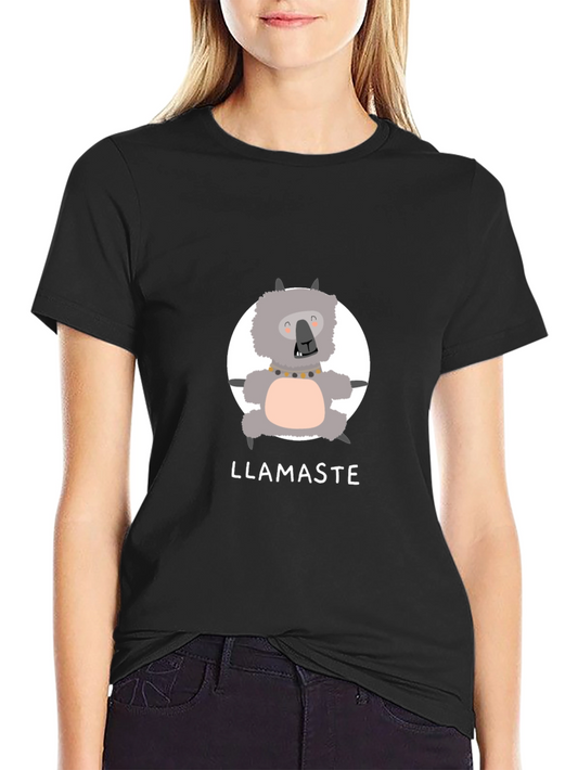 Llamaste Funny Llama Yoga T-Shirt