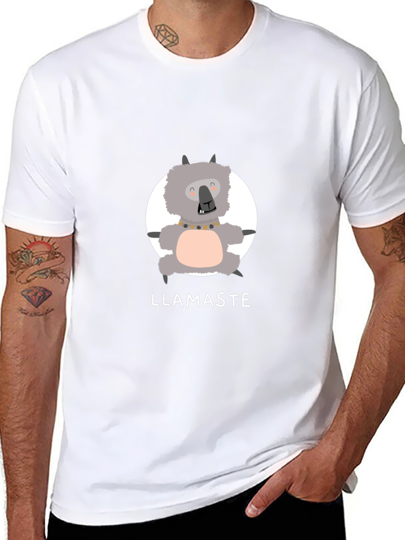 Llamaste Funny Llama Yoga T-Shirt