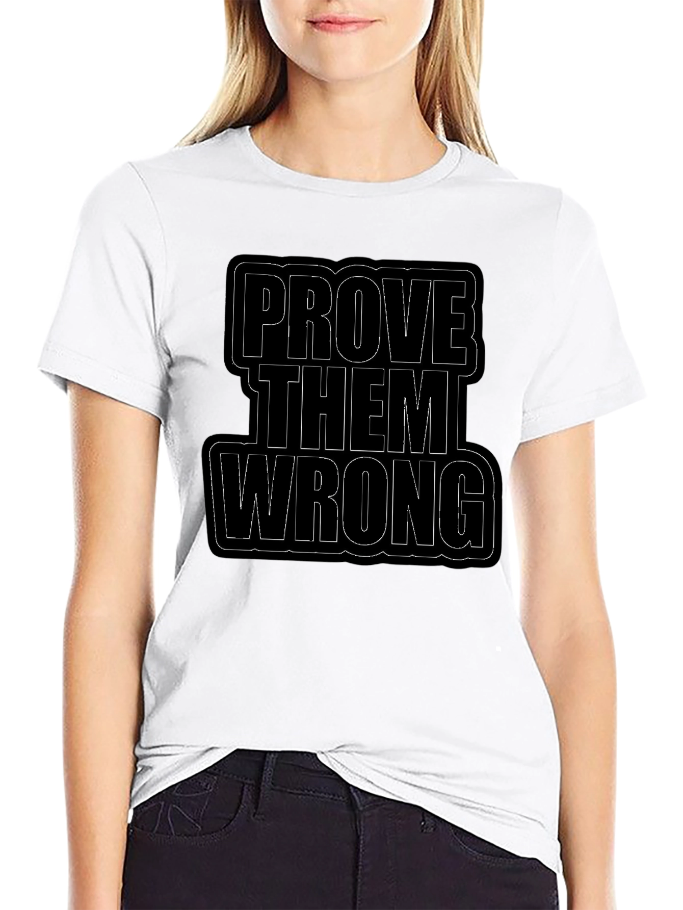 Prove Them Wrong Black Graphic Tee