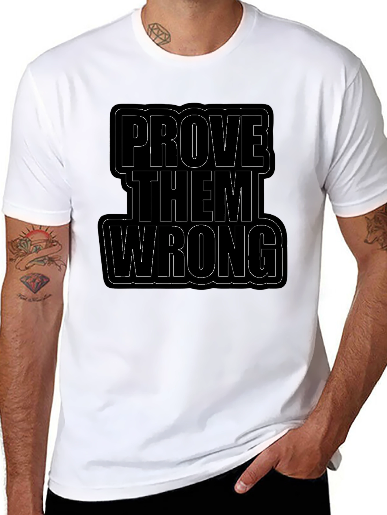 Prove Them Wrong Black Graphic Tee