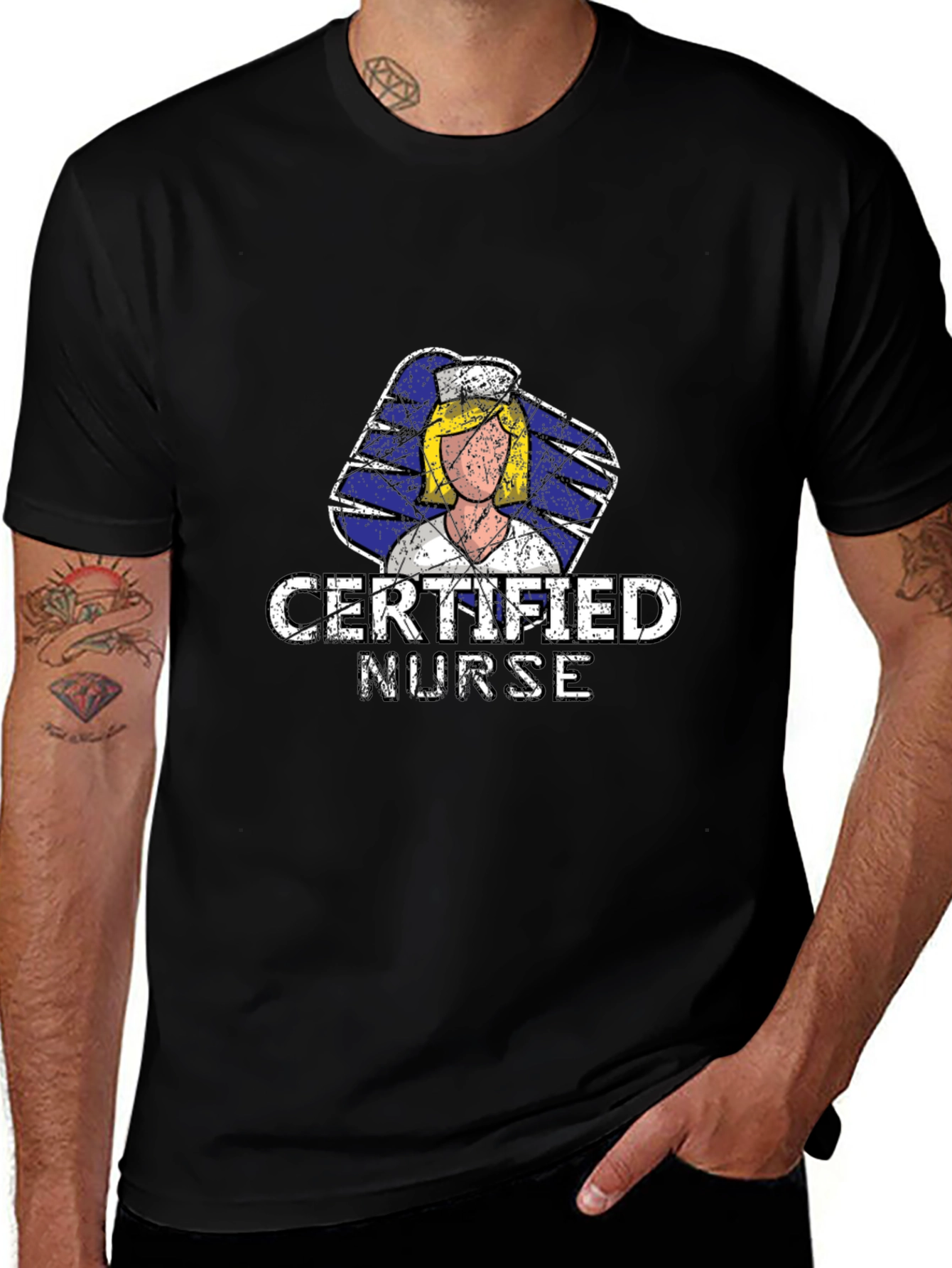 Certified Nurse Graphic T-Shirt - Medical Professional Apparel