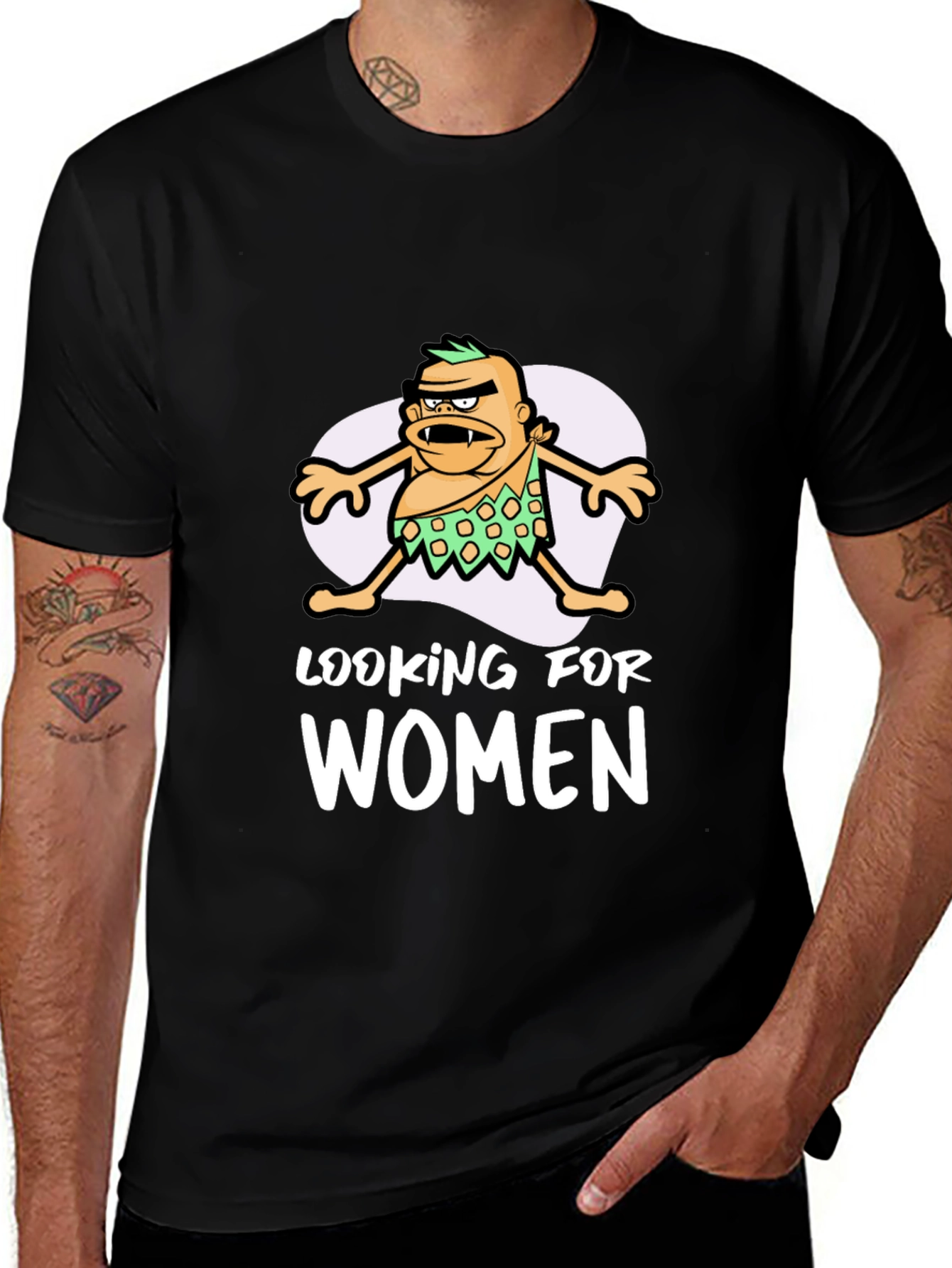 Looking for Women Cartoon T-Shirt