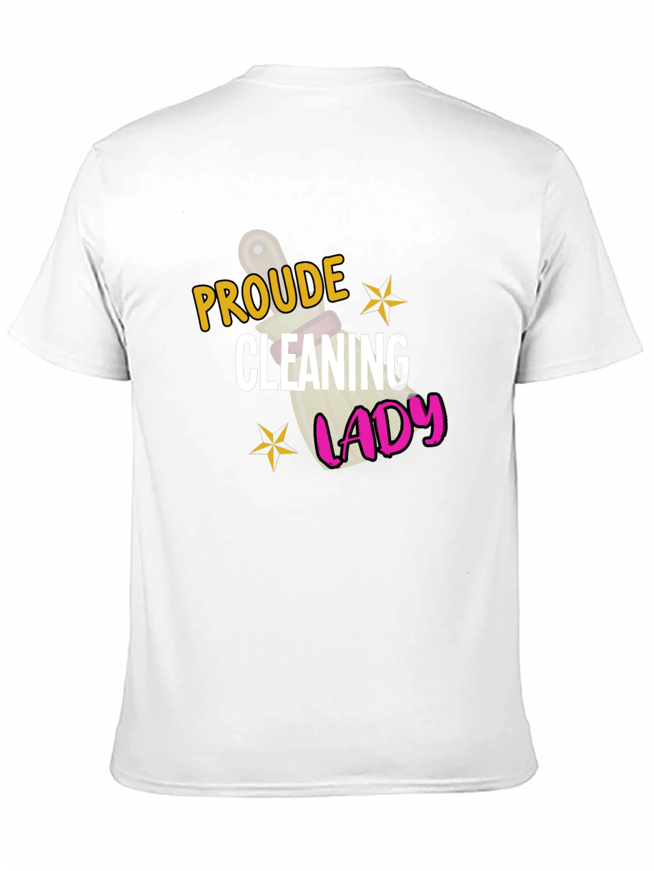 Proud Cleaning Lady Black Graphic Tee