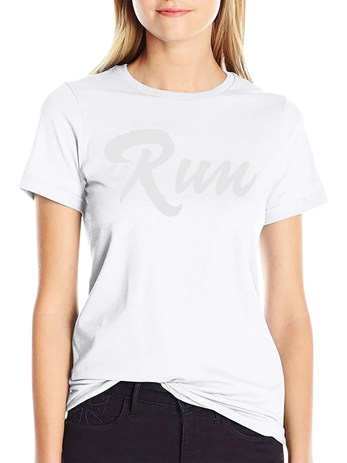 Run T-Shirt - Black Cotton Tee