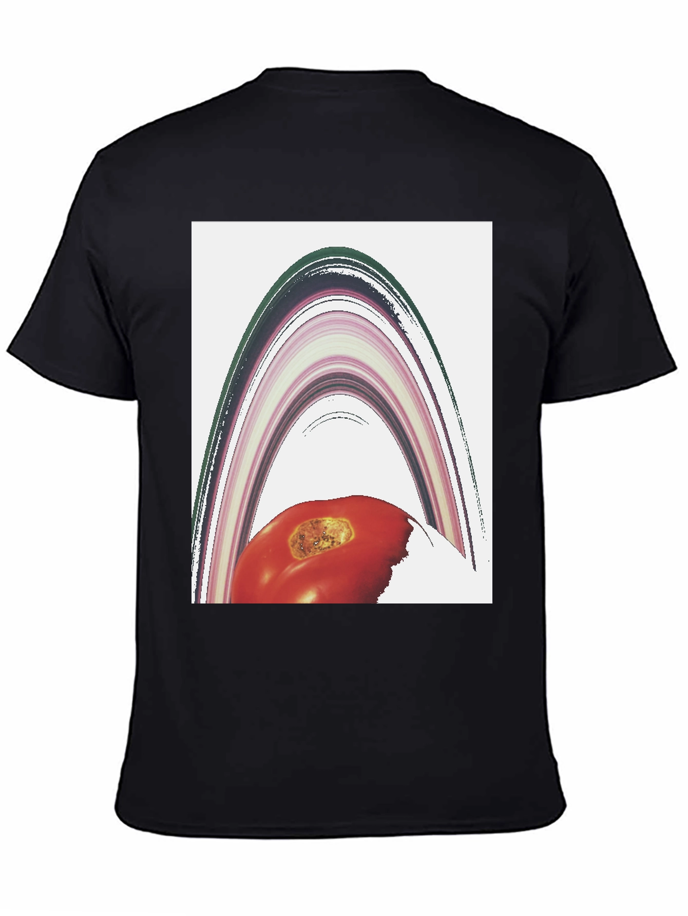 Abstract Tomato Planet Graphic T-Shirt