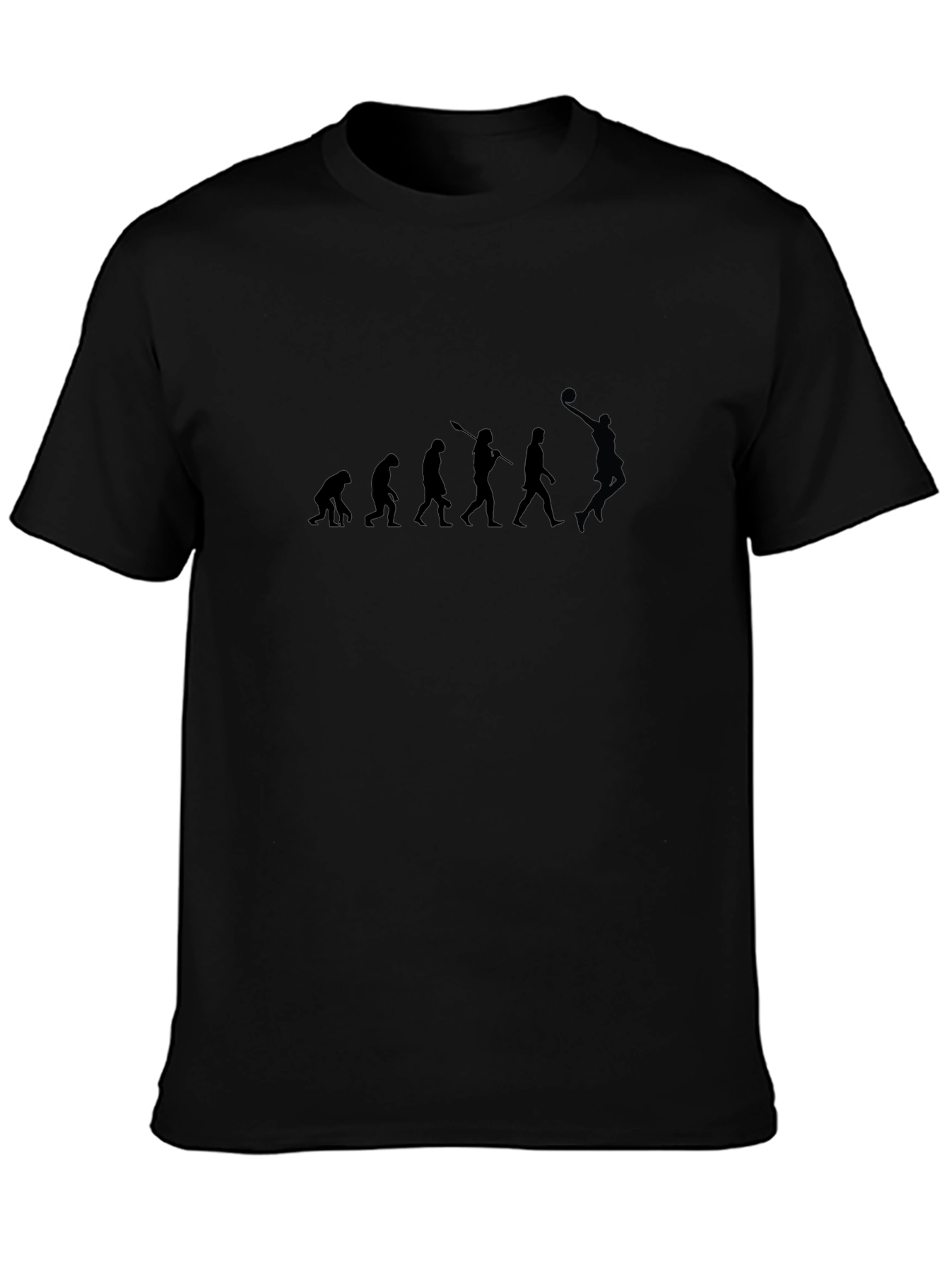 Basketball Evolution Black T-Shirt