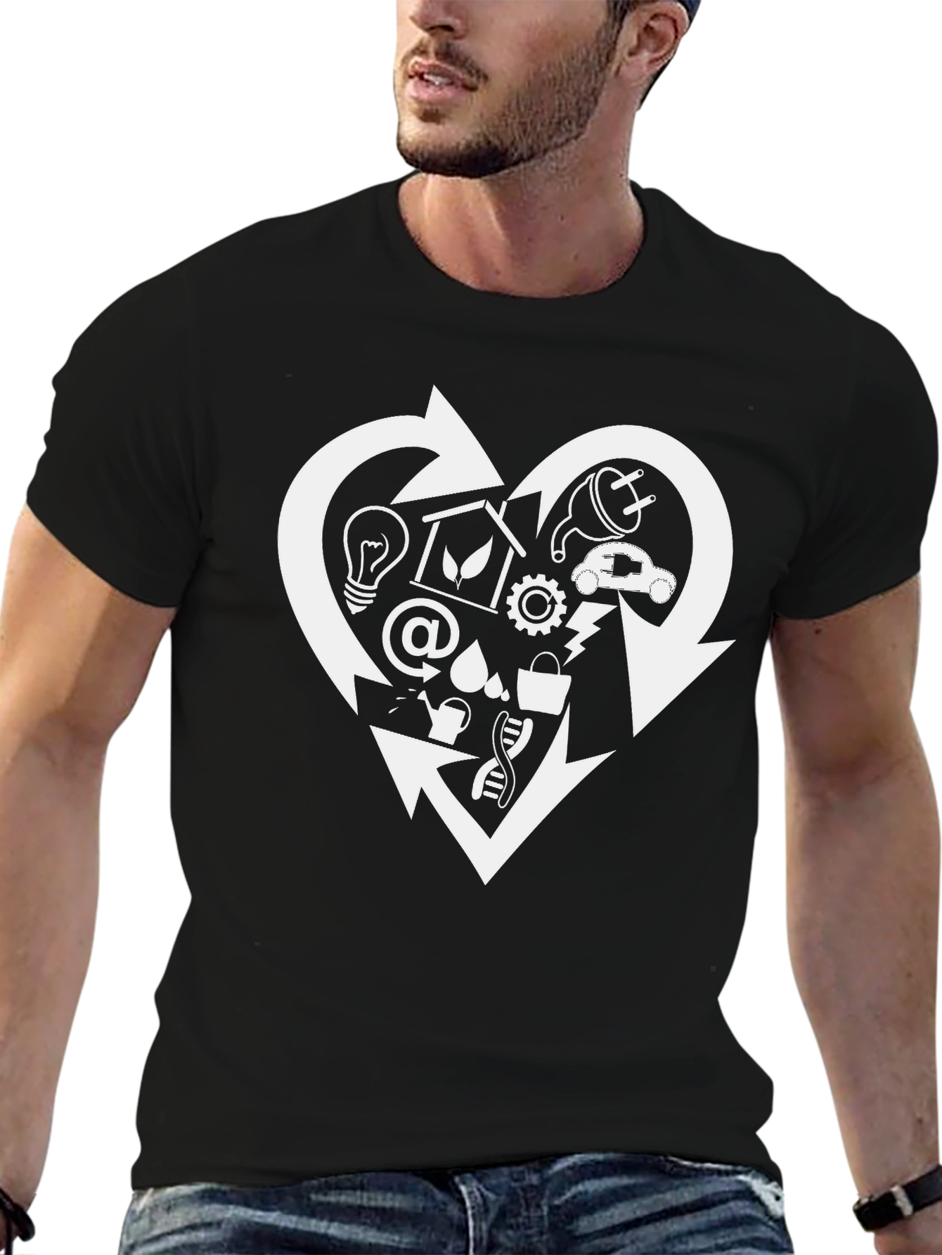 Eco Heart Graphic T-Shirt