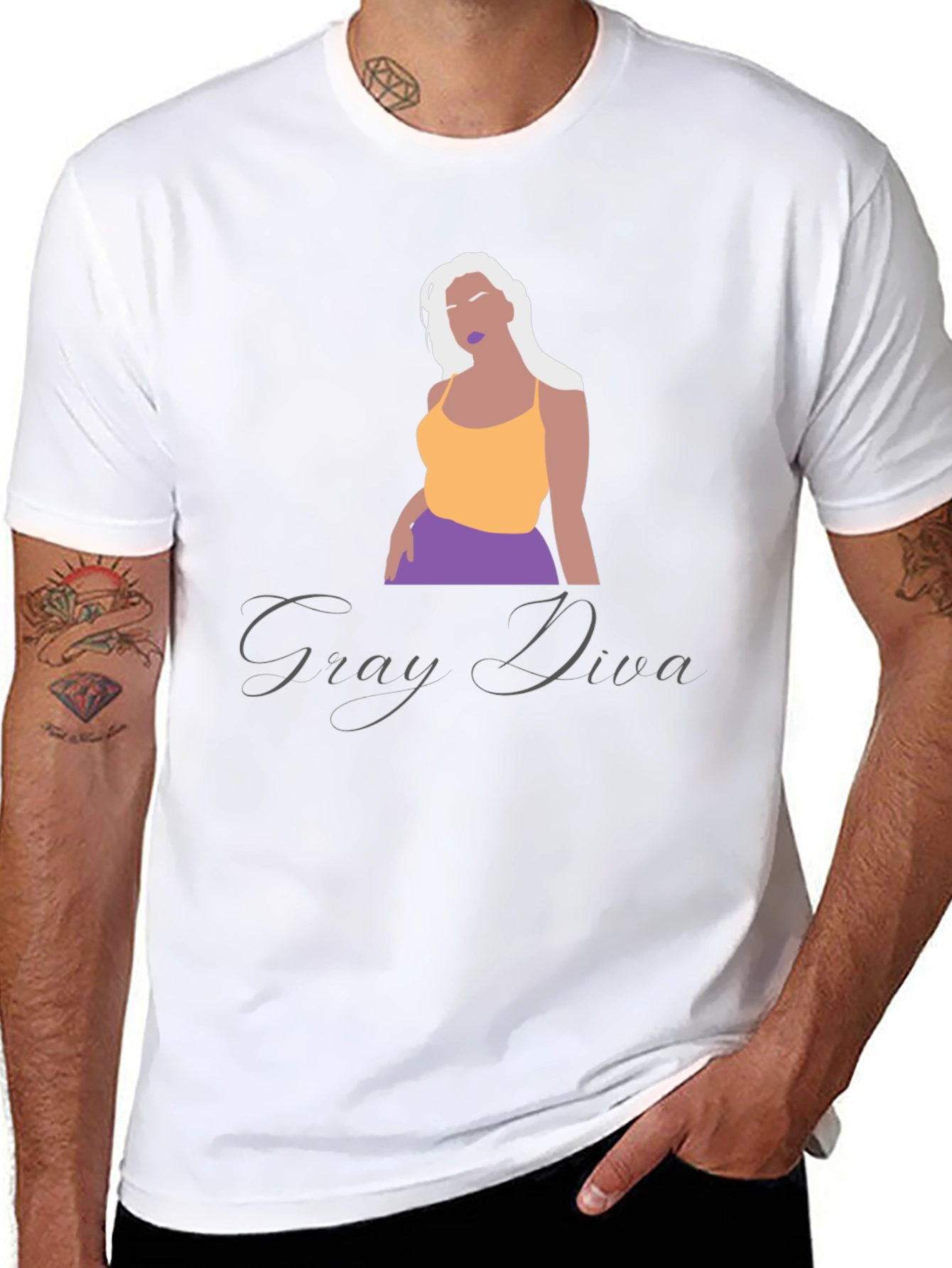 Gray Diva Graphic Tee - Unisex