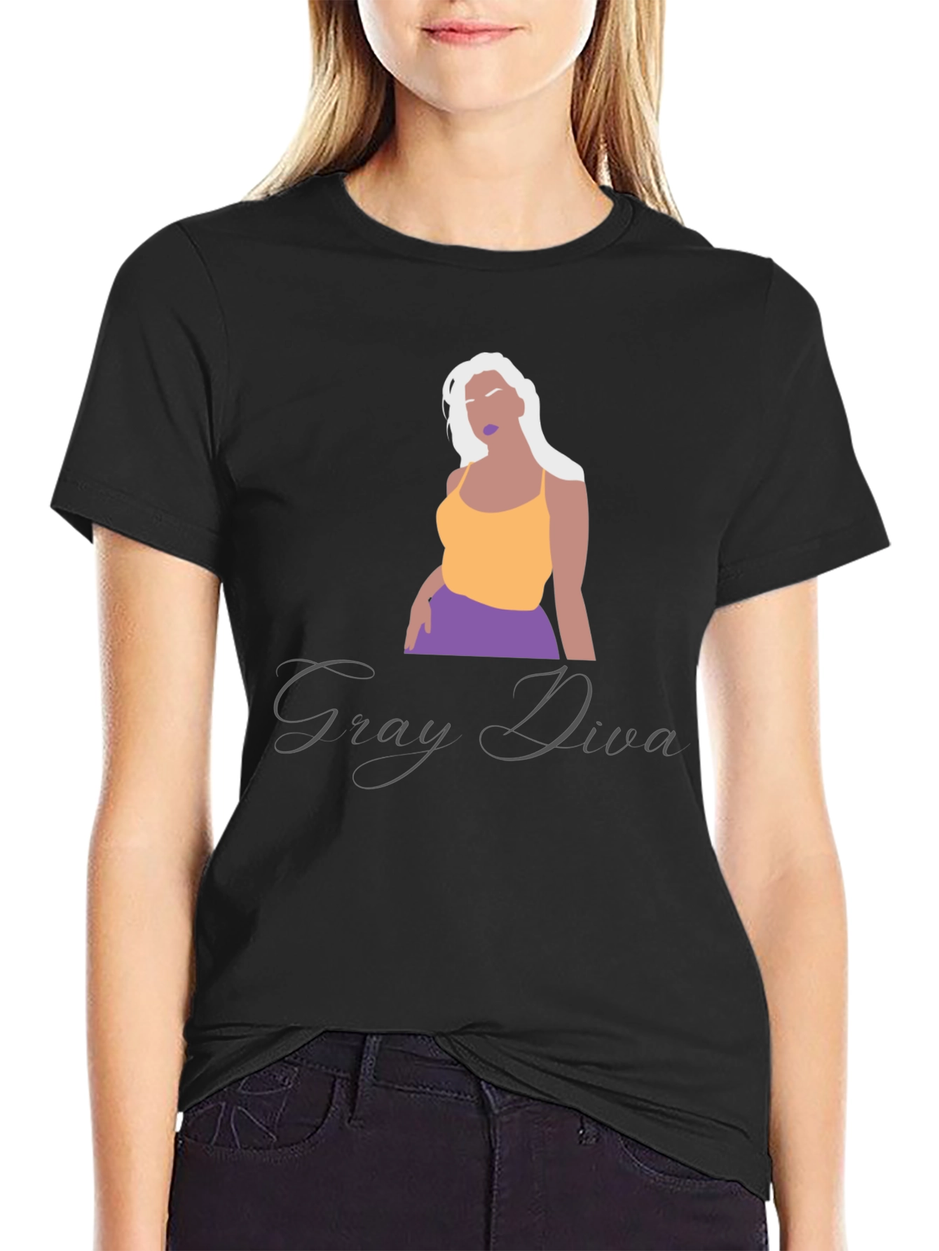 Gray Diva Graphic Tee - Unisex
