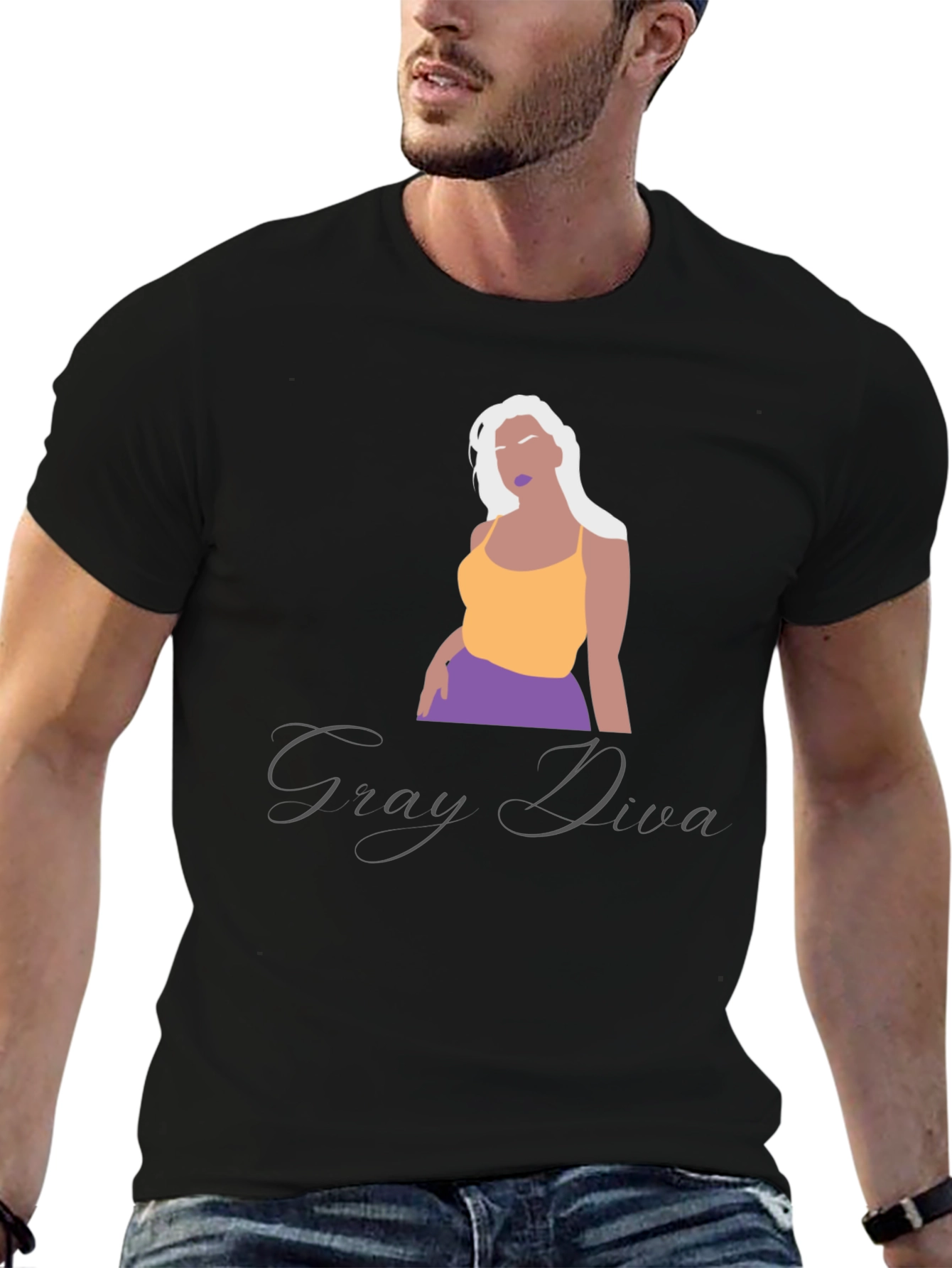 Gray Diva Graphic Tee - Unisex