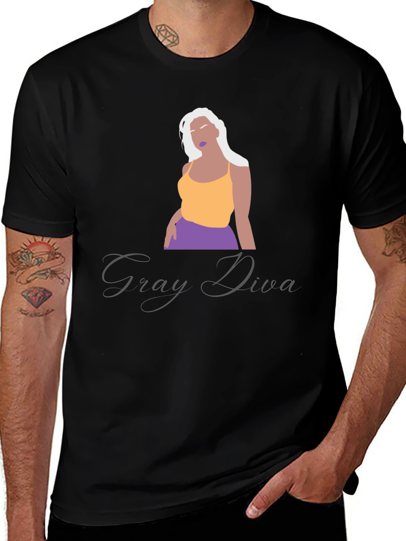 Gray Diva Graphic Tee - Unisex