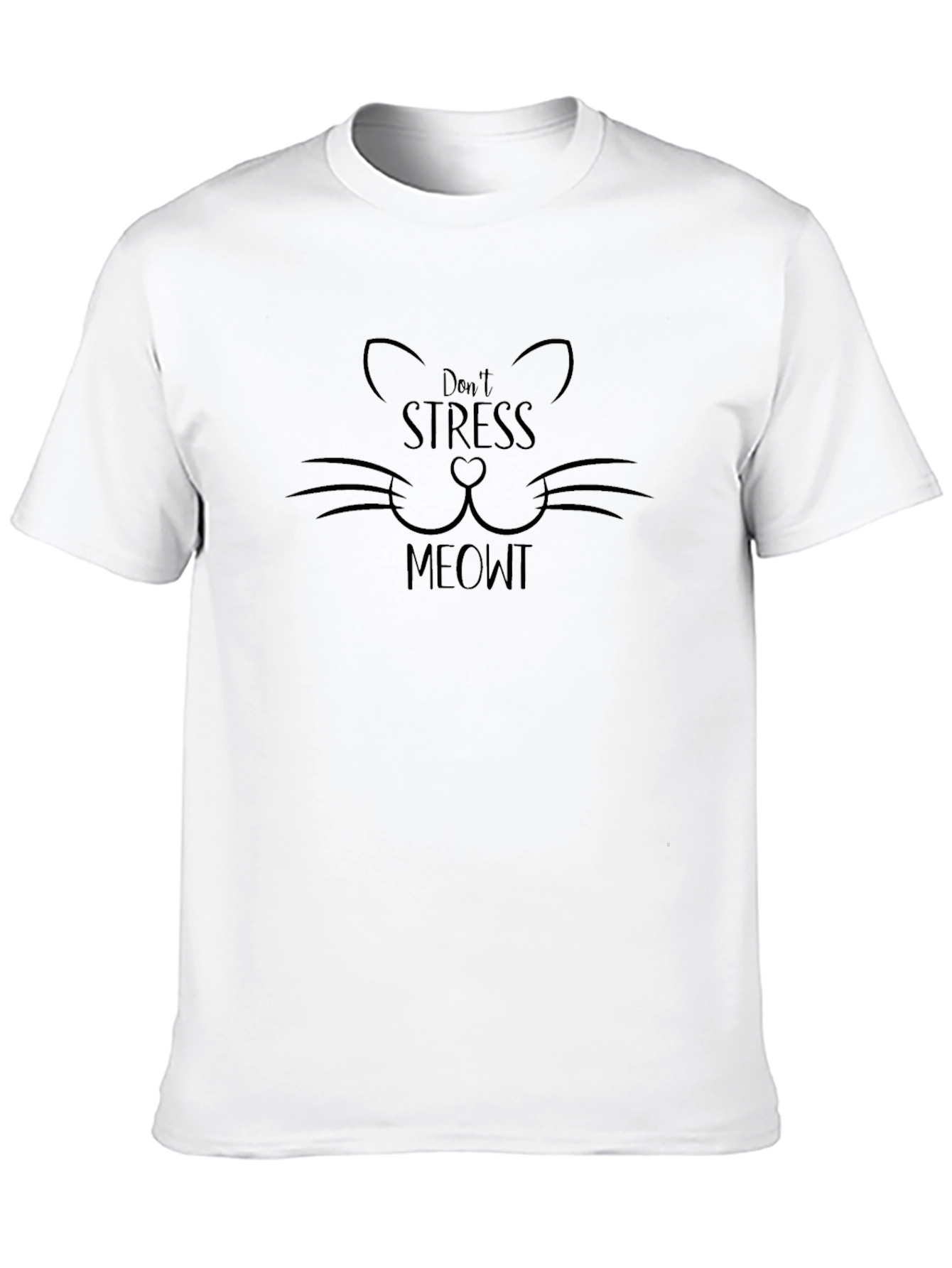 Dont Stress Meowt T-Shirt - Cat Lover Tee