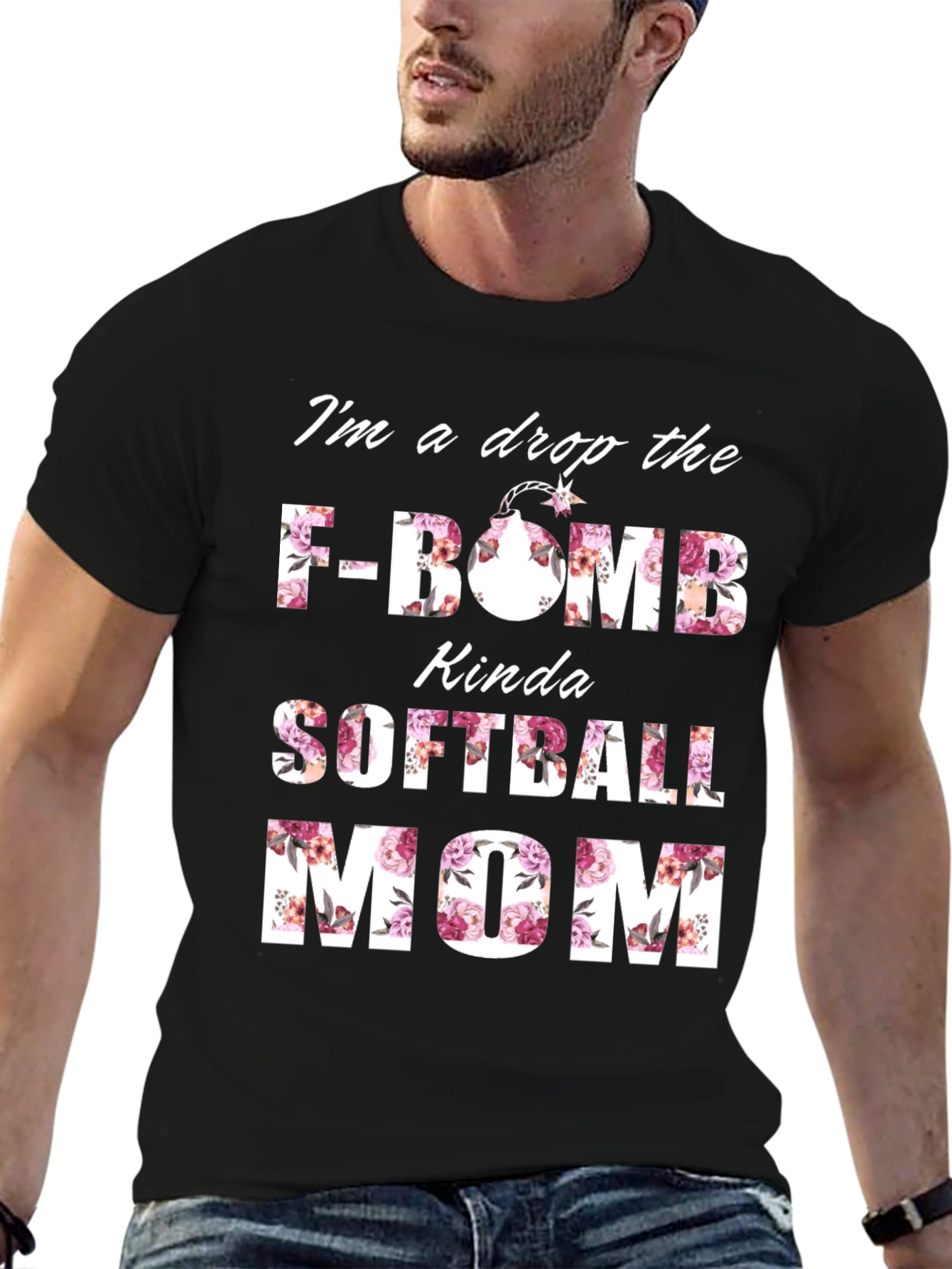 Drop the F-Bomb Softball Mom T-Shirt