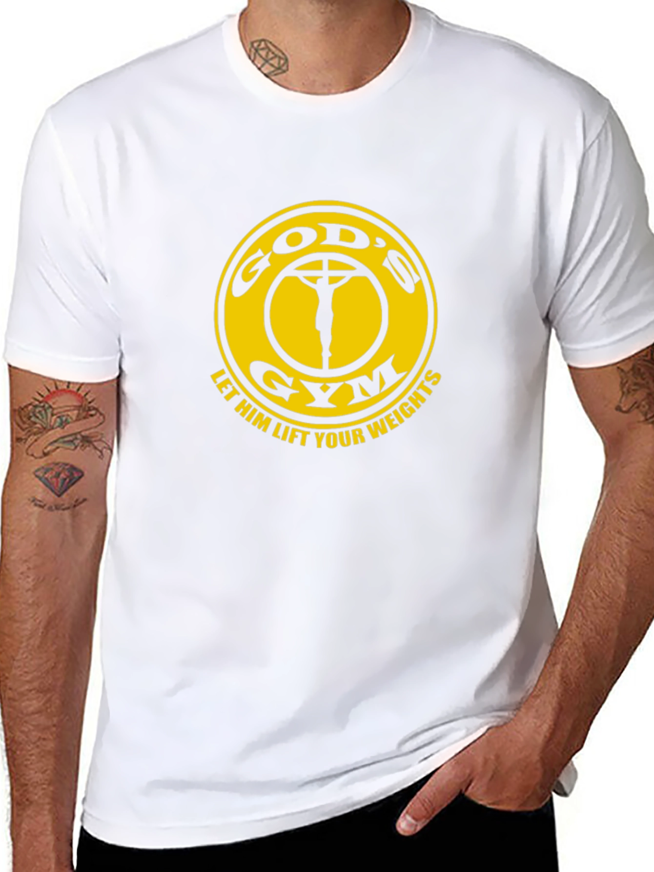 Gods Gym T-Shirt - Lift Your Weights