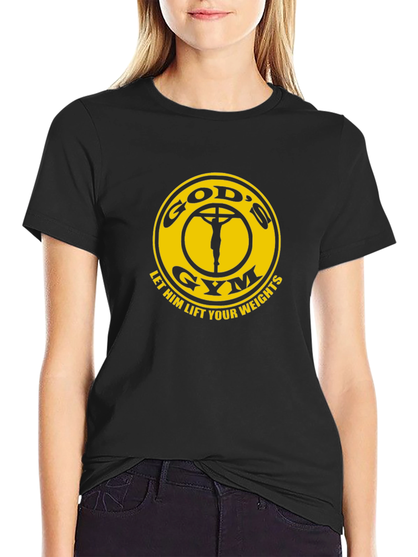 Gods Gym T-Shirt - Lift Your Weights