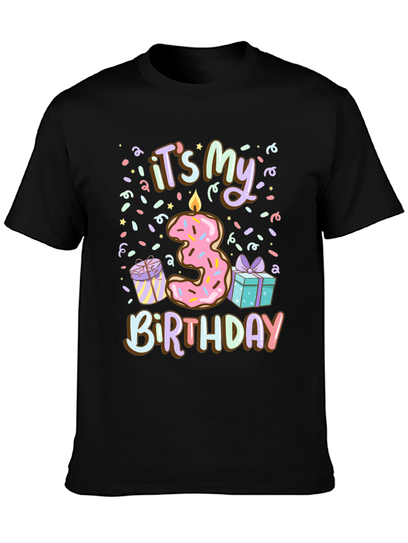 Its My 3rd Birthday Donut T-Shirt
