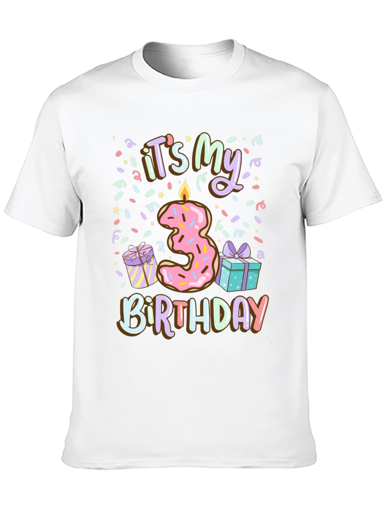 Its My 3rd Birthday Donut T-Shirt