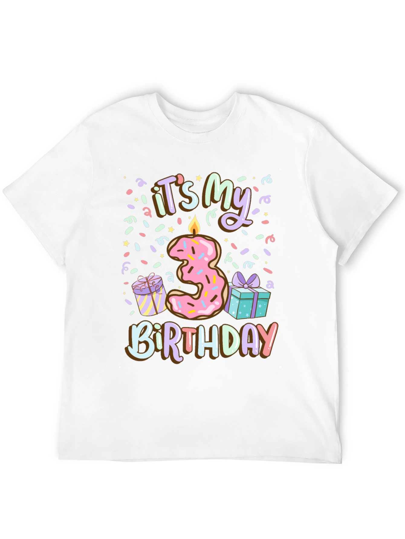 Its My 3rd Birthday Donut T-Shirt