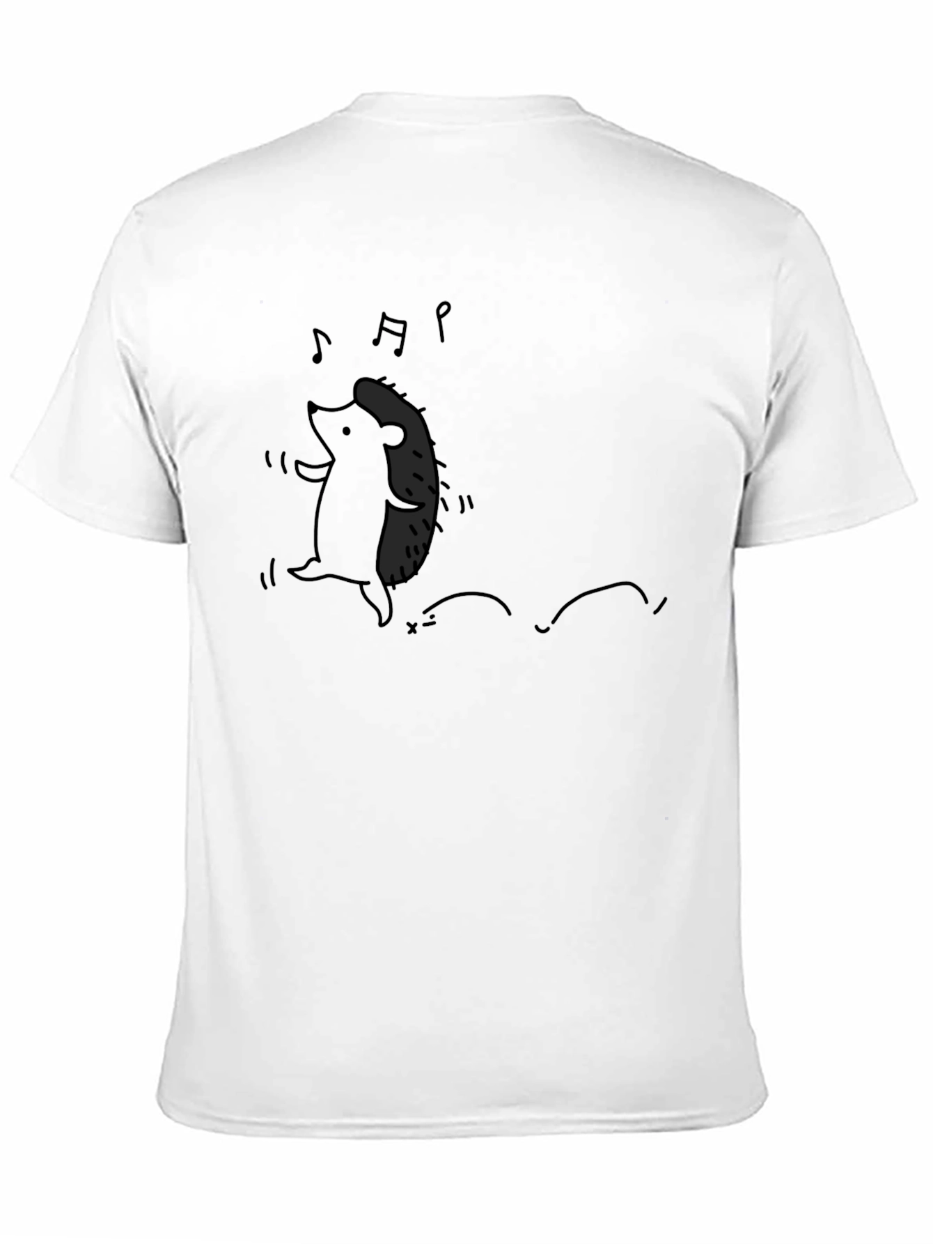 Dancing Hedgehog Graphic Tee - Black